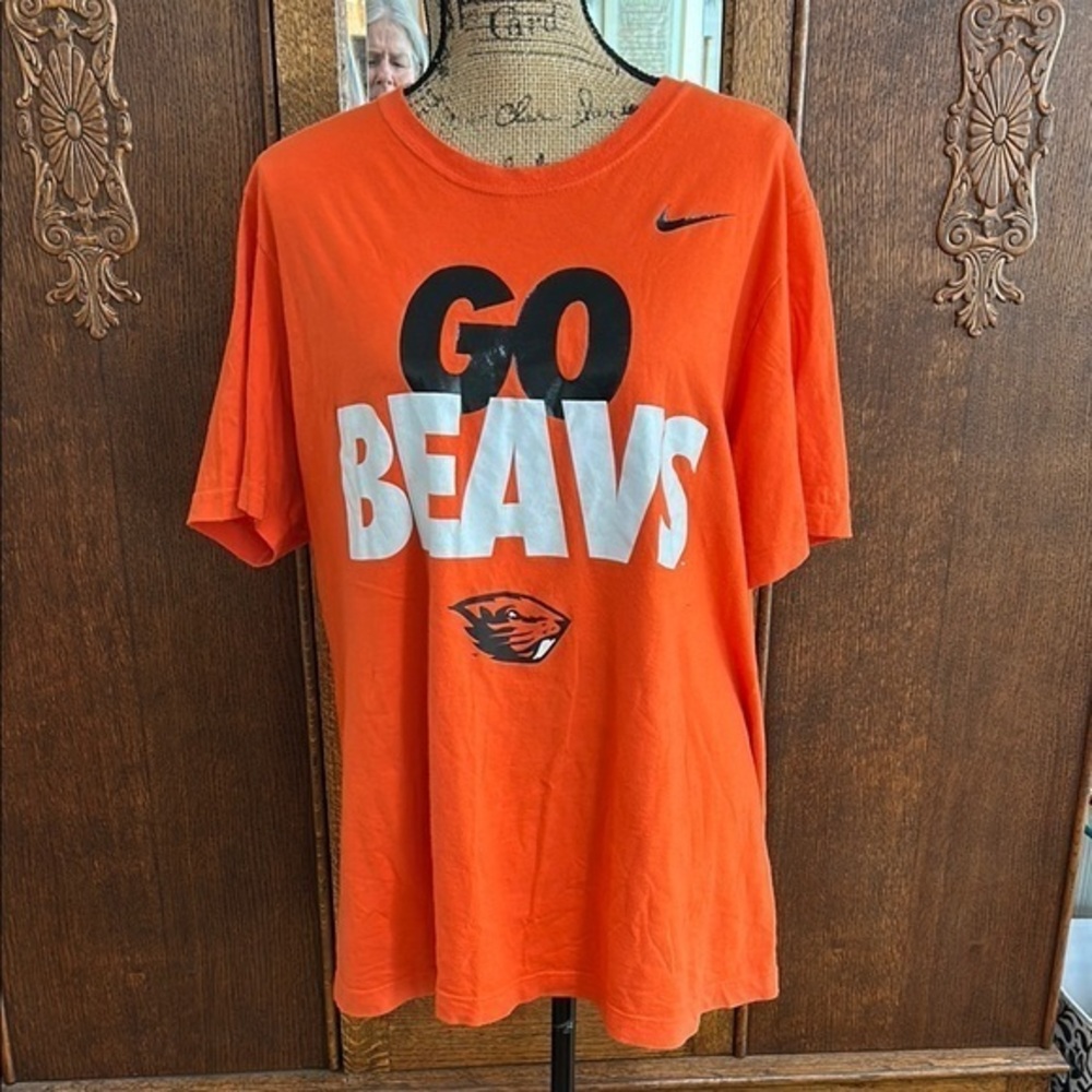 Nike Men's Orange 'Go Beavs' T-Shirt